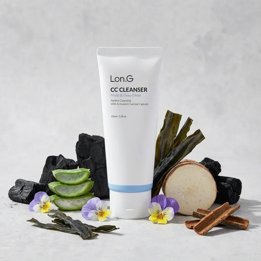 Lon.G CC Cleanser - Houtskool Capsule Gezichtsreiniger Diepe Reiniging - HallyuSkincare