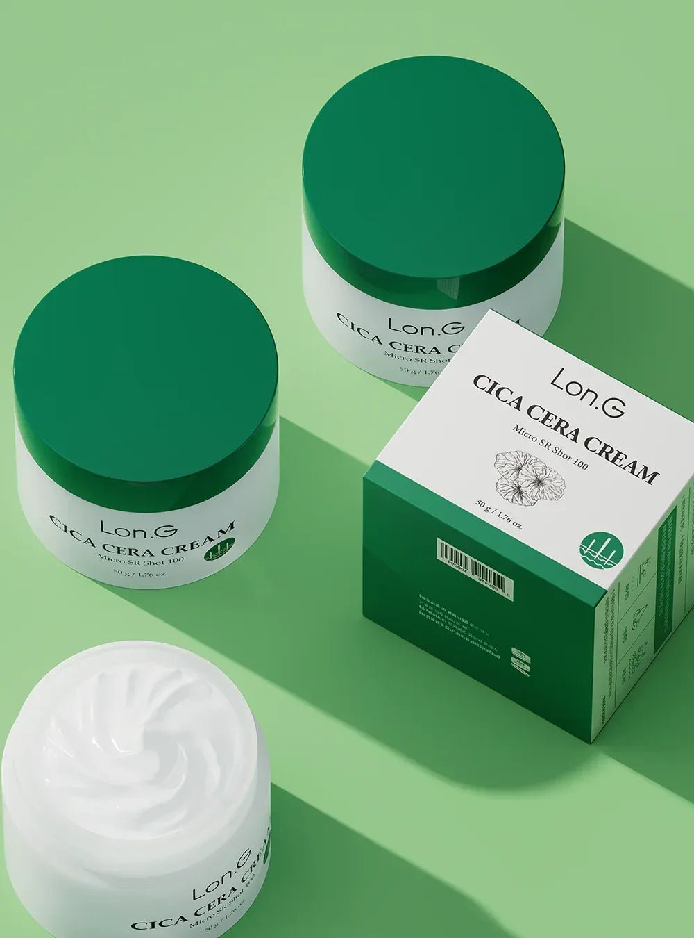 Lon.G Cica Cera Cream Micro SR Shot - Barrière Herstellend Ceramide - HallyuSkincare