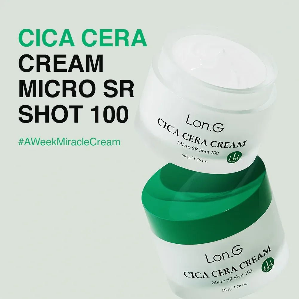 Lon.G Cica Cera Cream Micro SR Shot - Barrière Herstellend Ceramide - HallyuSkincare