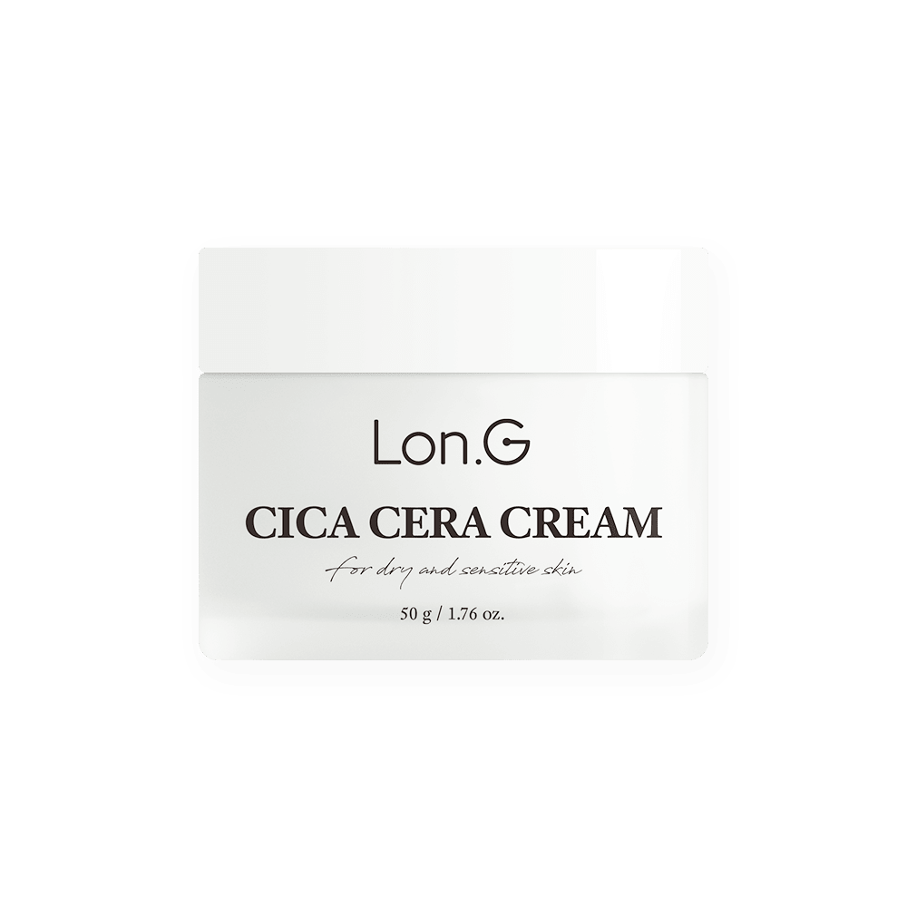 Lon.G Cica Ceramide Cream — Siliconenvrije Crème met Centella als Eerste Ingrediënt - HallyuSkincare