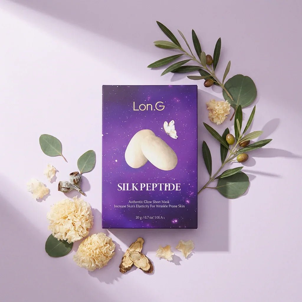 Lon.G Silk Peptide Gezichtsmasker - Verstevigend met Panthenol & Ceramide NP - HallyuSkincare