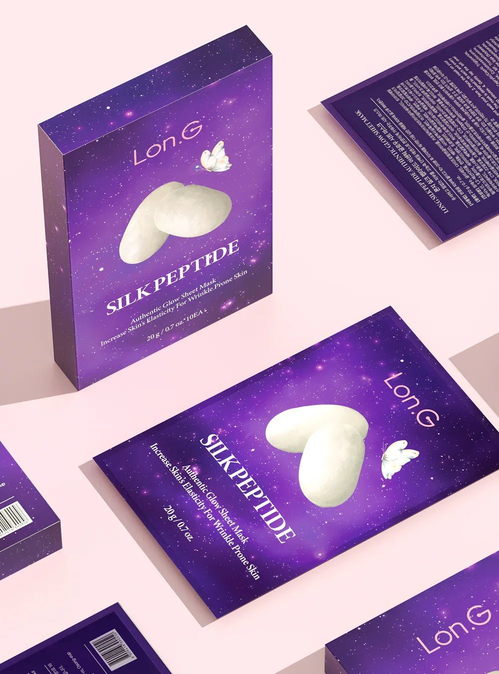 Lon.G Silk PeptideGezichtsmasker - Verstevigend met Panthenol & Ceramide NP - HallyuSkincare