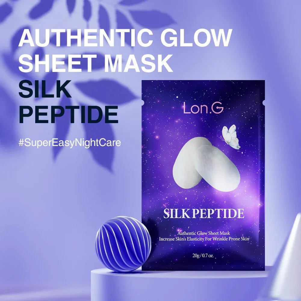 Lon.G Silk Peptide Gezichtsmasker - Verstevigend met Panthenol & Ceramide NP - HallyuSkincare