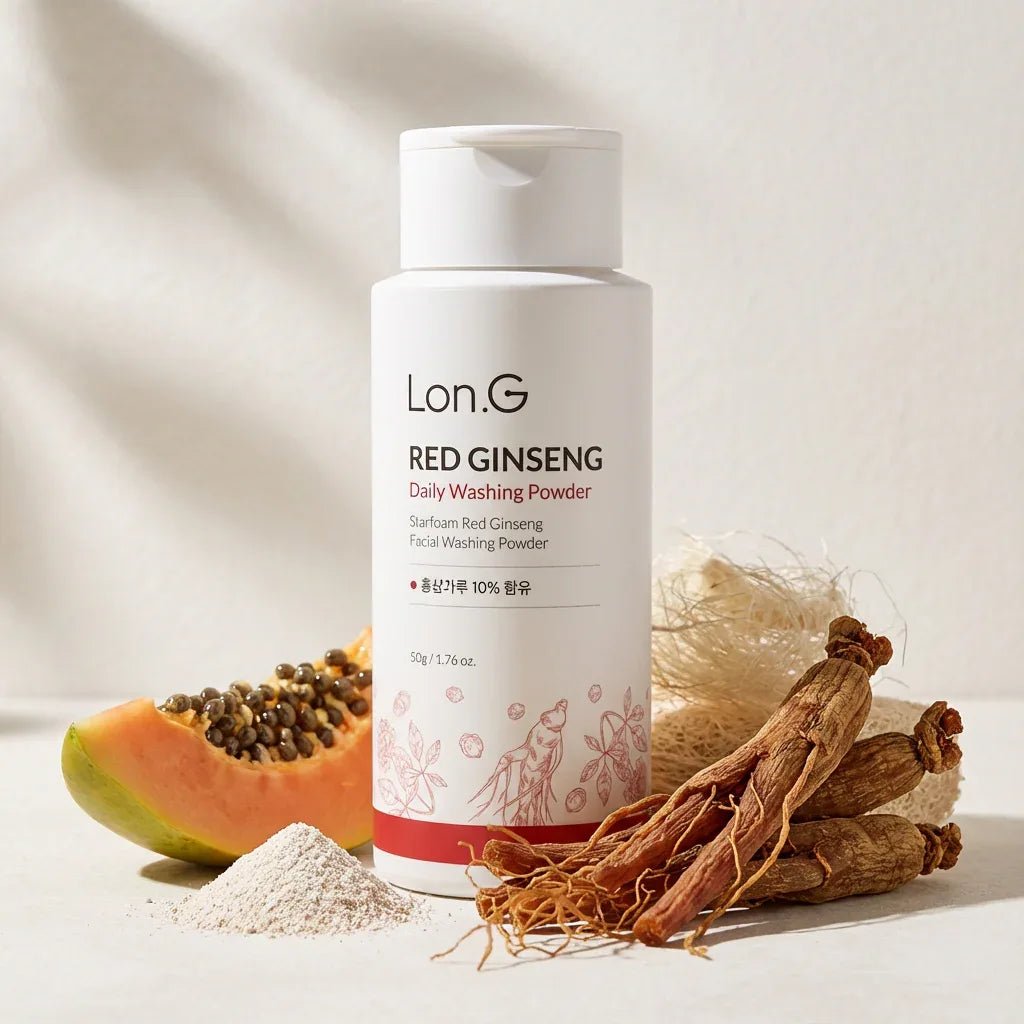Lon.G Starfoam Red Ginseng - Anti - Aging Poeder Reiniger met Probiotica - HallyuSkincare