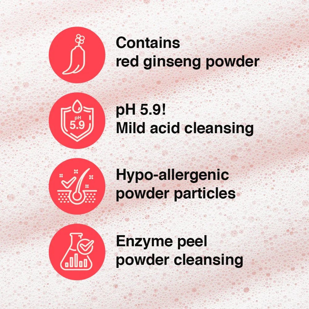 Lon.G Starfoam Red Ginseng - Anti - Aging Poeder Reiniger met Probiotica - HallyuSkincare