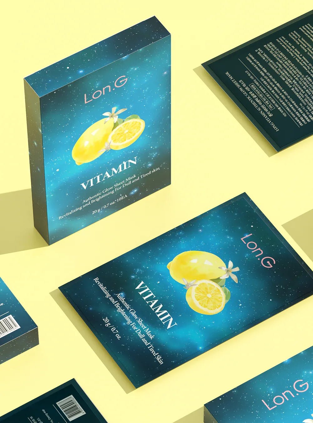 Lon.G Vitamin Sheet Mask - Niacinamide Verhelderend Vegan Gezichtsmasker - HallyuSkincare