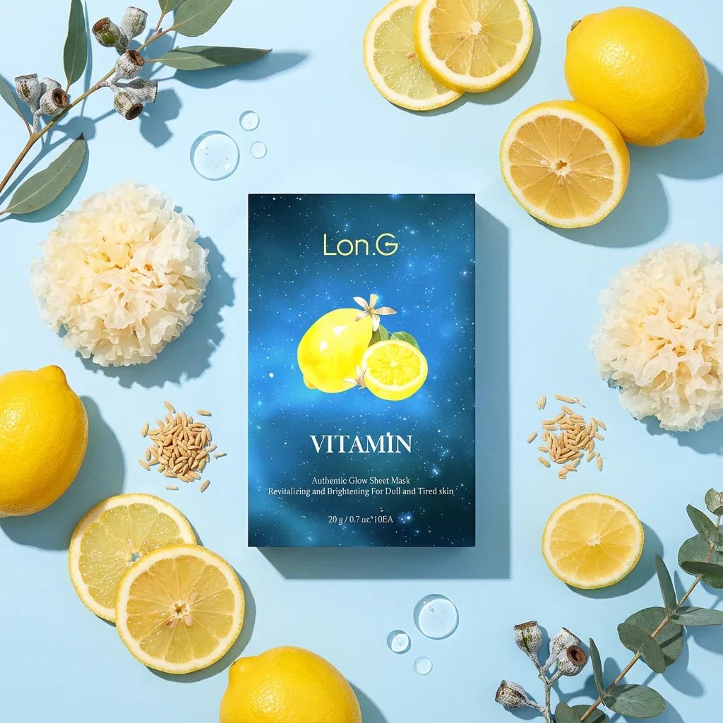 Lon.G Vitamin Sheet Mask - Niacinamide Verhelderend Vegan Gezichtsmasker - HallyuSkincare