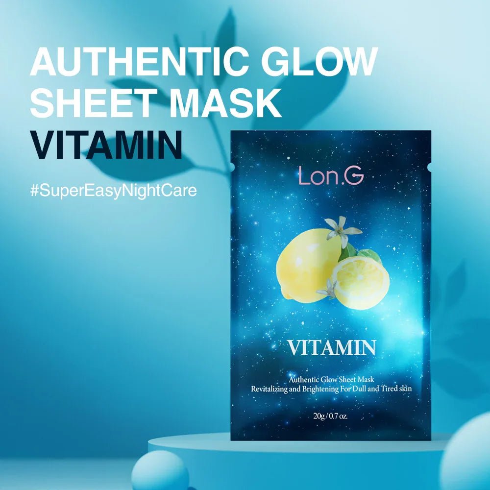 Lon.G Vitamin Sheet Mask - Niacinamide Verhelderend Vegan Gezichtsmasker - HallyuSkincare